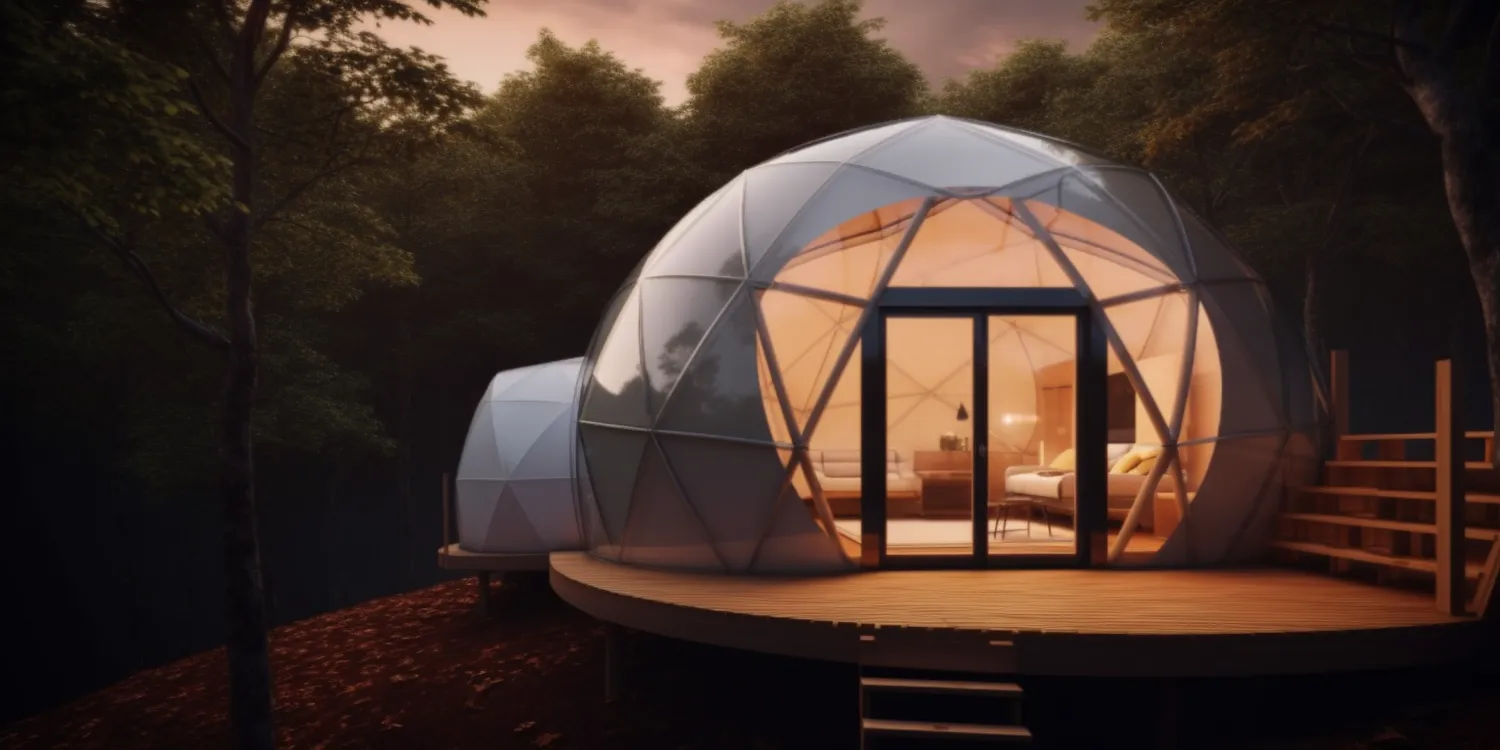 Glamping namiot sferyczny