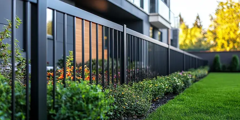 Zaun aus Polen mit Montage