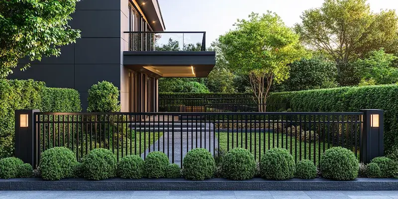 Alu Zäune aus Polen mit Montage