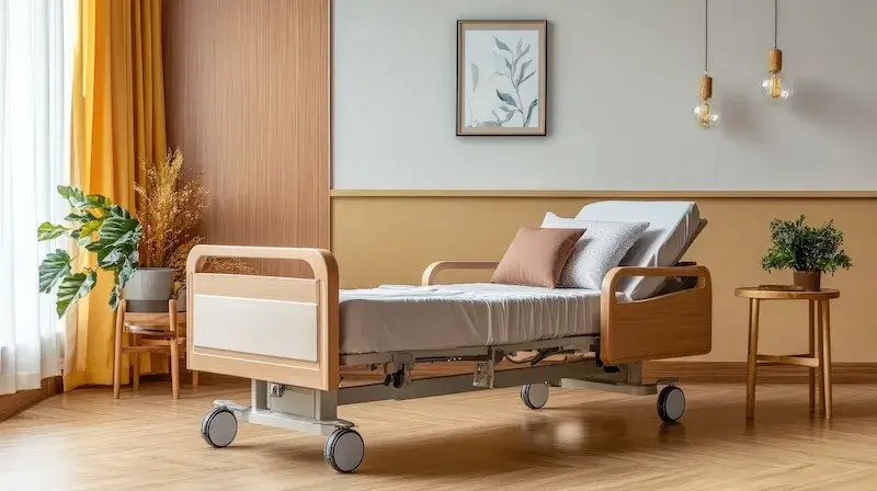 Łóżka rehabilitacyjne drewniane