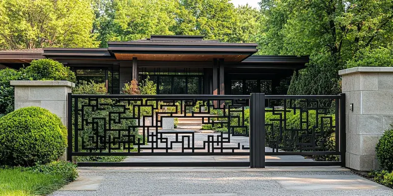 Metallzaun aus Polen